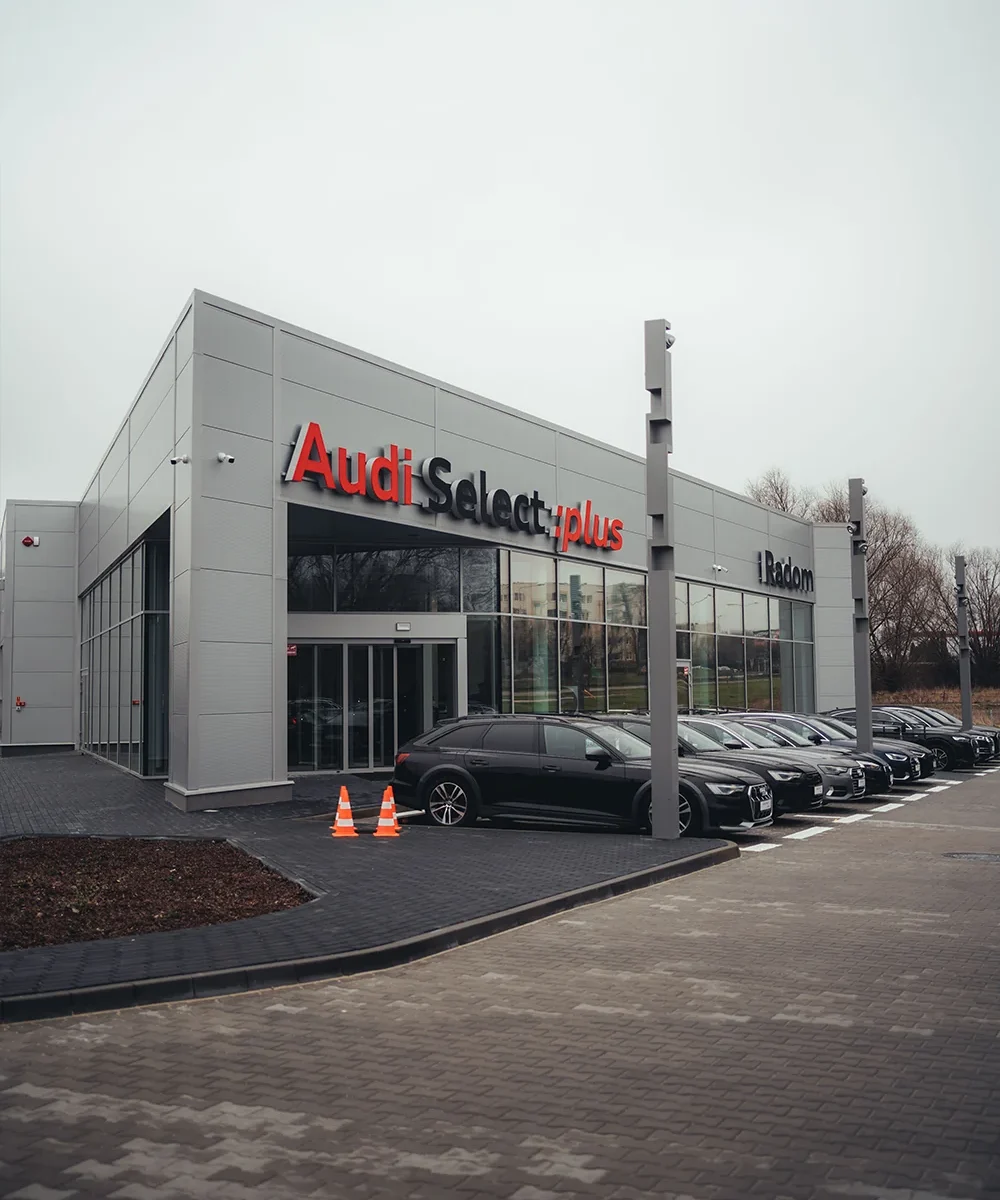 Projekt Audi Select:plus zdjęcie realizacji salon z zewnątrz